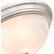 Whitton 3 Light 5.5 inch Satin Nickel Flush Mount Ceiling Light
